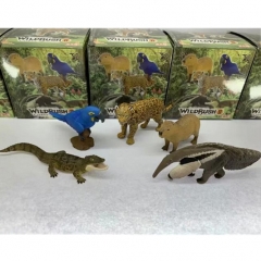 动物系列 亚马逊热带动物1代 5款一套盒装手办摆件模型 7X7X7CM 一箱150套