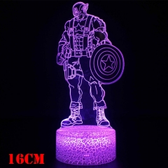 跨境专供复仇者联盟美国队长绿巨人系列3D台灯LED创意礼品小夜灯