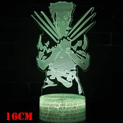 跨境专供复仇者联盟美国队长绿巨人系列3D台灯LED创意礼品小夜灯