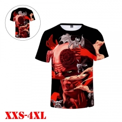 成人童装跨境专供亚马逊热销潮流地狱男爵数码印花3D短袖T恤男女