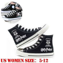 Harry Potter哈利波特动漫帆布鞋周边游戏美版青春卡通少女高帮鞋