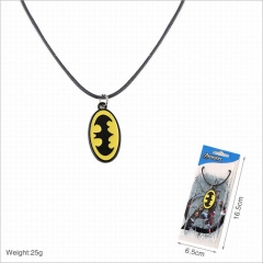 正义联盟蝙蝠侠黄色项链吊坠
