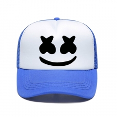 棉花糖marshmello帽子电音DJ周边棒球帽遮阳防晒网帽跨境热卖帽子