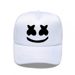 棉花糖marshmello帽子电音DJ周边棒球帽遮阳防晒网帽跨境热卖帽子