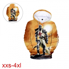 跨境热销成人童装knights templar3D数码印花带帽卫衣圣殿骑士团