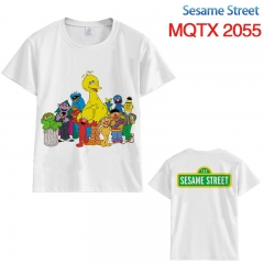 芝麻街MQTX2055 (2) 彩印花短袖T恤
