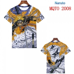 火影忍者MQTO2008欧码全彩印花短袖T恤