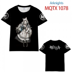 明日方舟 MQTX 1078欧码全彩印花短袖T恤