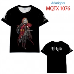 明日方舟 MQTX 1076欧码全彩印花短袖T恤