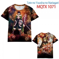 D-盾之勇者成名录 MQTX 1071彩印花短袖T恤