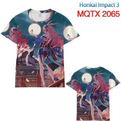 崩坏学园MQTX2065 全彩印花短袖T恤