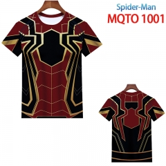 蜘蛛侠MQTO1001 (2)欧码全彩印花短袖T恤