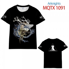明日方舟 MQTX 1091欧码全彩印花短袖T恤