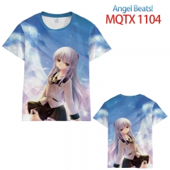 T-天使的心跳MQTX 1104欧码全彩印花短袖T恤