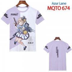 碧蓝航线MQTO 674 欧码全彩印花短袖T恤