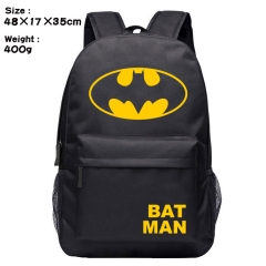 蝙蝠侠-1 丝印涤纶帆布双肩背包书包