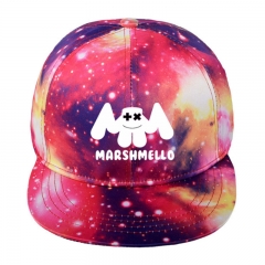 棉花糖marshmello帽子周边应援同款星空帽棒球帽男女潮帽夏鸭舌帽