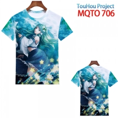 东方 Project MQTO 706 欧码全彩印花短袖T恤