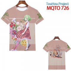 东方 Project MQTO 726  欧码全彩印花短袖T恤