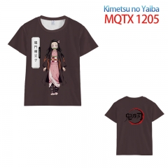 鬼灭之刃MQTX 1205  全彩印花短袖T恤-2XS-5XL共10个