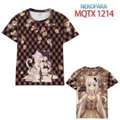 巧克力与香子兰 MQTX1214 全彩印花短袖T恤-2XS-5XL共10个
