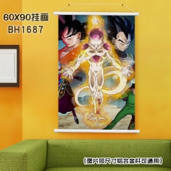 (60X90)BH1687-龙珠-动漫白色塑料杆挂画