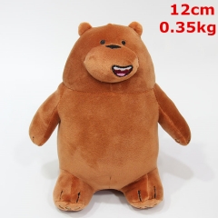 咱们裸熊 坐姿棕色熊公仔挂件 毛绒玩具挂件 10个一套 12cm