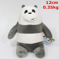 咱们裸熊 坐姿熊猫款公仔挂件 毛绒玩具挂件 10个一套 12cm