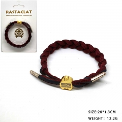 Rastaclat 深红编织手链