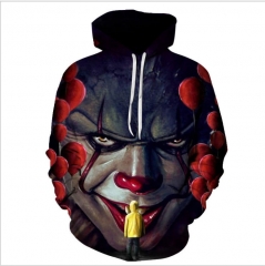 万圣节 经典小丑回魂 恐怖电影 3D印花卫衣 cosplay动漫周边