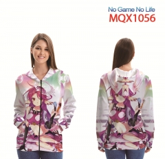 MQX 1056_游戏人生拉链贴袋卫衣