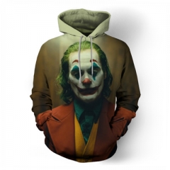 新款热门美影 小丑Joker系列同款3D卫衣 cosplay3D数码印花连帽衫