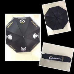 守望先锋标志黑色折叠防晒雨伞