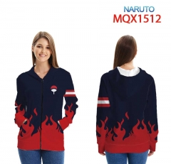 火影忍者-MQX-1512-全彩拉链连帽贴袋卫衣外套XXS-4XL共9个码数