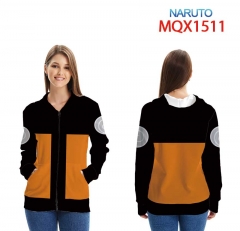 火影忍者-MQX-1511 -全彩拉链连帽贴袋卫衣外套XXS-4XL共9个码数