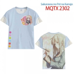 樱花庄的宠物女孩MQTX-2302 -全彩印花短袖T恤-2XS-5XL共10个码