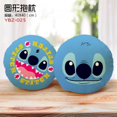 YBZ025-星际宝贝 史迪仔 动漫细毛绒圆形抱枕