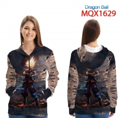 七龙珠 MQX-1629-(2) 全彩拉链连帽贴袋卫衣外套XXS-4XL共9个码数