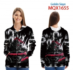 哥布林杀手 MQX-1655-(1) 全彩拉链连帽贴袋卫衣外套XXS-4XL共9个码数