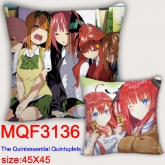 五等分的花嫁MQF3136 双面全彩抱枕靠枕-45X45CM