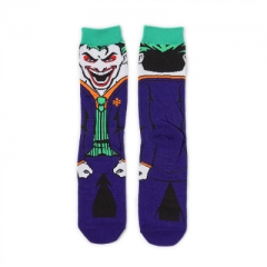 小丑 动漫直筒袜跨境货源男袜直板卡通人物袜子个性潮牌滑板袜棉电影袜