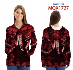 火影忍者MQX-1727-(1)全彩拉链连帽贴袋卫衣外套XXS-4XL共9个码数