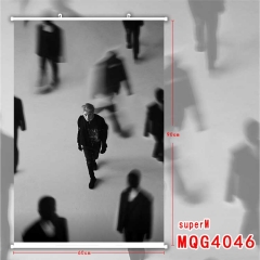 韩国男团 Super M  MQG4046  挂画 白色塑料杆布画挂画-60X90CM