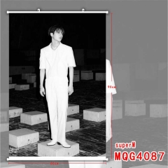 韩国男团 Super M MQG4087 挂画 白色塑料杆布画挂画-60X90CM