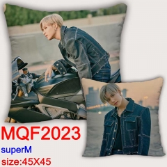 韩国男团 Super M  MQF2023 双面全彩抱枕靠枕-45X45CM