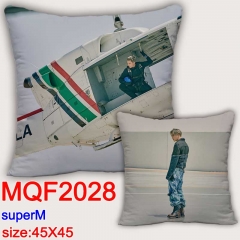 韩国男团 Super M  MQF2028 双面全彩抱枕靠枕-45X45CM