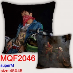 韩国男团 Super M  MQG2046  双面全彩抱枕靠枕-45X45CM
