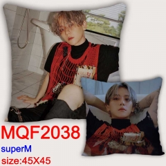韩国男团 Super M  MQG2038  双面全彩抱枕靠枕-45X45CM