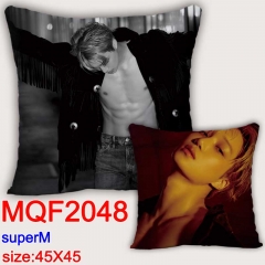 韩国男团 Super M  MQG2048  双面全彩抱枕靠枕-45X45CM