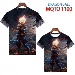 七龙珠-MQTO-1100-欧码全彩印花短袖T恤-2XS-4XL共9个码